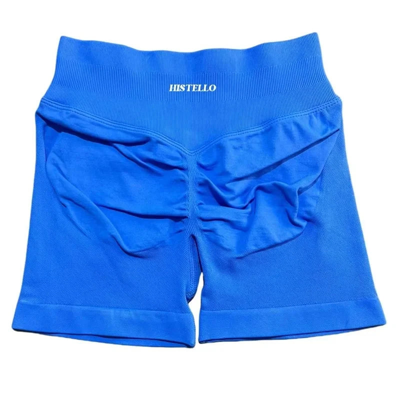 HISTELLO Impact Shorts Df Substitute High Waist Women Yoga Workout Short Seamless Leggings Stretch Fitness Running Gym Shorts GlowCart