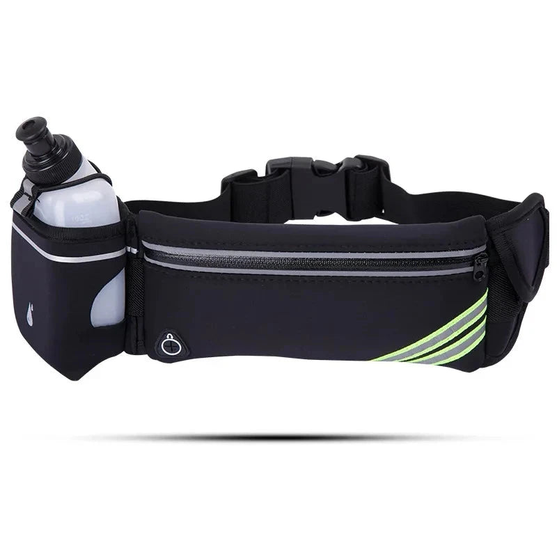 Running Belt Waist Bag Sports Fanny Pack Women Men Phone Pouch with Bottle Hydration Waterproof Run Accessories GlowCart