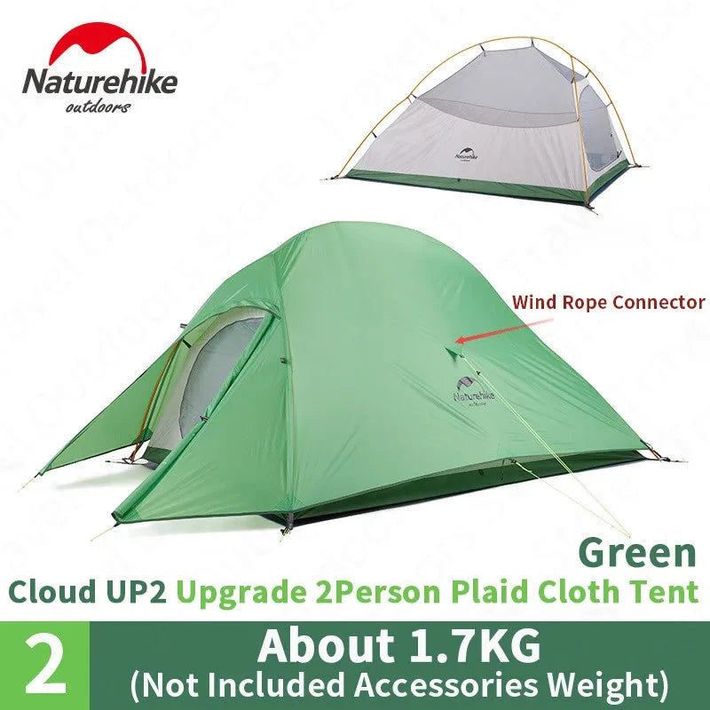 Naturehike Cloud Up 1 2 3 Person Tent Ultralight Outdoor GlowCart