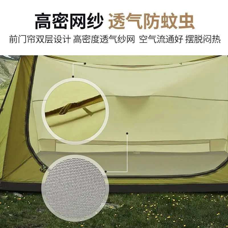 Outdoor Hiking Ultralight Shelter 1-2 Person 3 Season 210T GlowCart