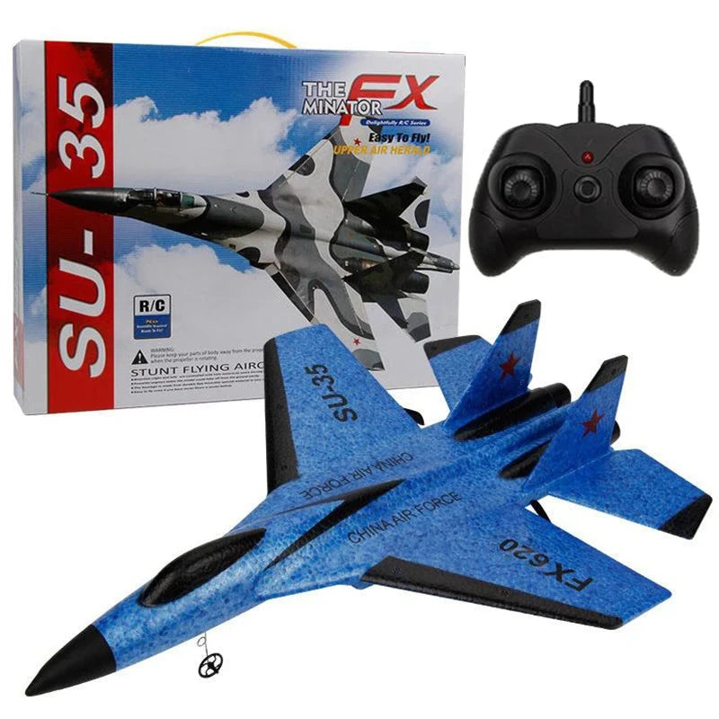 RC Foam Aircraft SU-35 Plane 2.4G Radio Control Glider GlowCart