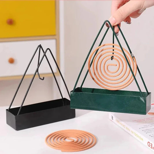 1PC Iron Mosquito Coil Burner with Spiral Holder and Tray GlowCart