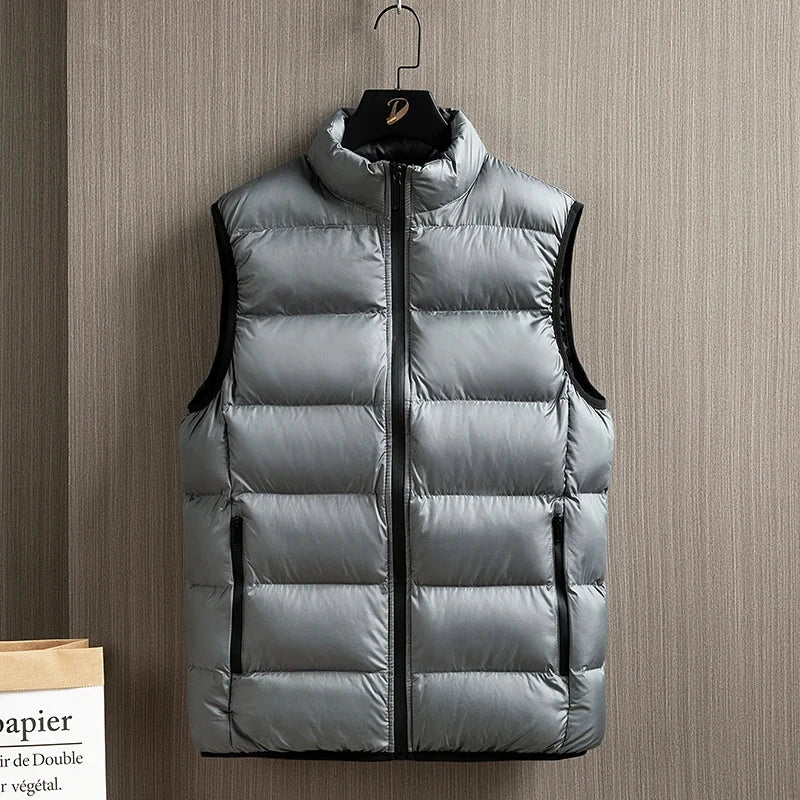 Men's Down Jacket Warm Down Cotton Vest Fashion Warm Running GlowCart