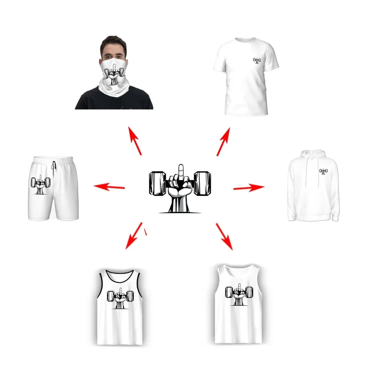 Summer men and women cool print personalized customization GlowCart