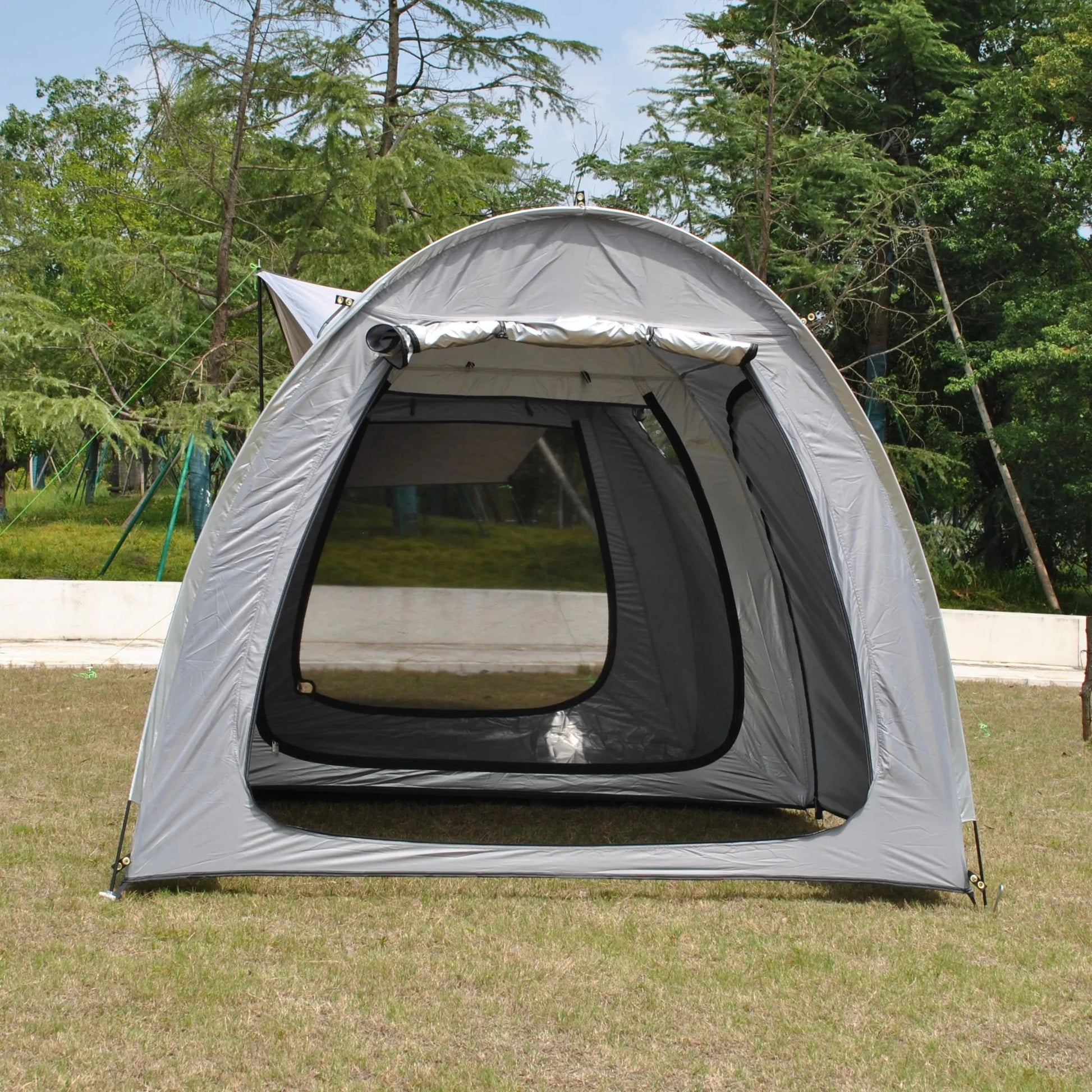 5 Person Motorcycle Tent Waterproof Camping Shelter with GlowCart