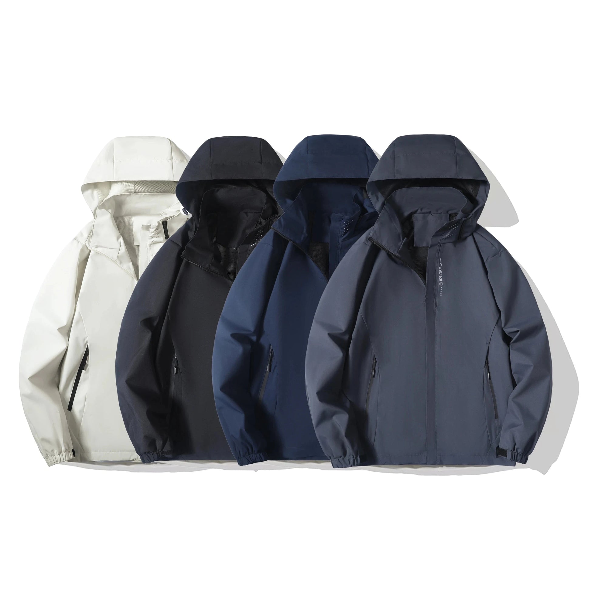 Men's Waterproof Rain Jacket Lightweight Outer Hooded GlowCart