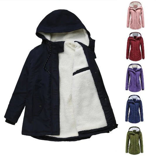 Winter Down Jackets Coats Women Warm Parkas Hooded GlowCart