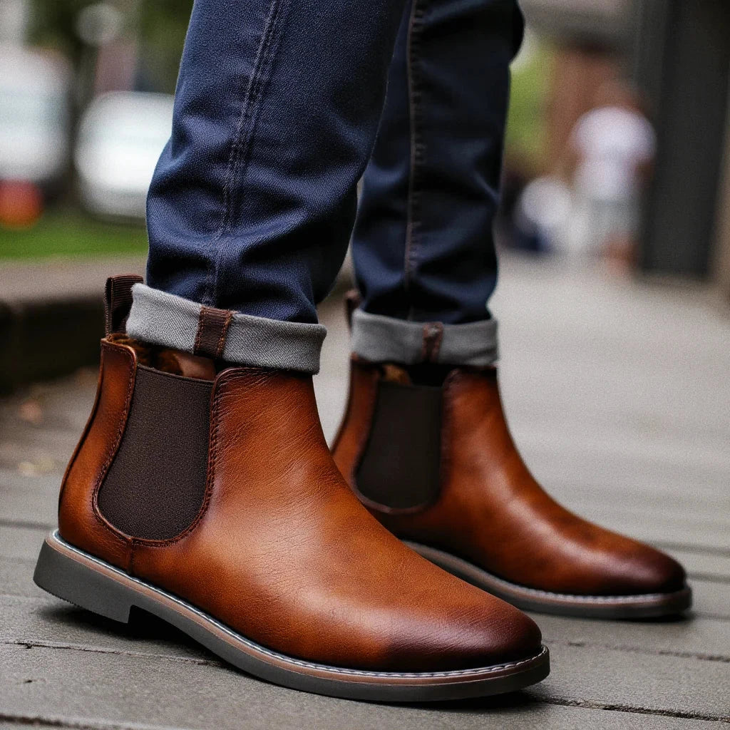 40~46 Men Chelsea Boots Brand Retro Comfortable Fashion Men GlowCart