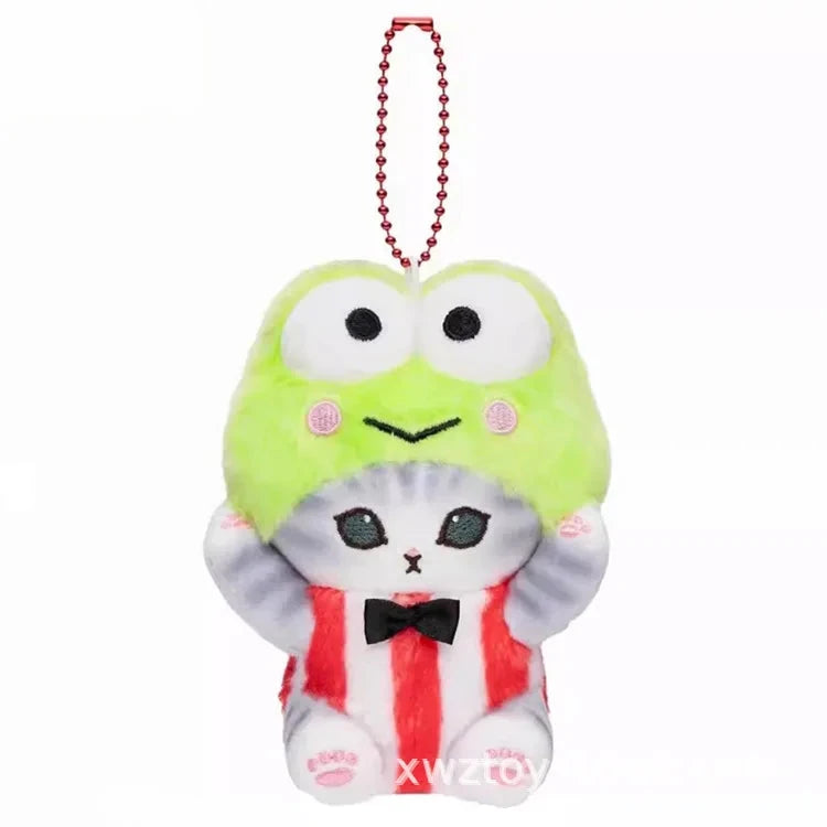 Kawaii Mofusand Cross-Dressing Hello Kitty & Kuromi Plush GlowCart