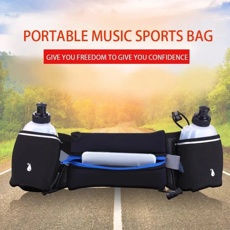 Running Waist Bags Outdoor Jogging Waist Pack Hydration Belt Bag Water Bottle Fitness Gym Lightweight Sport Wallet  Man Women GlowCart