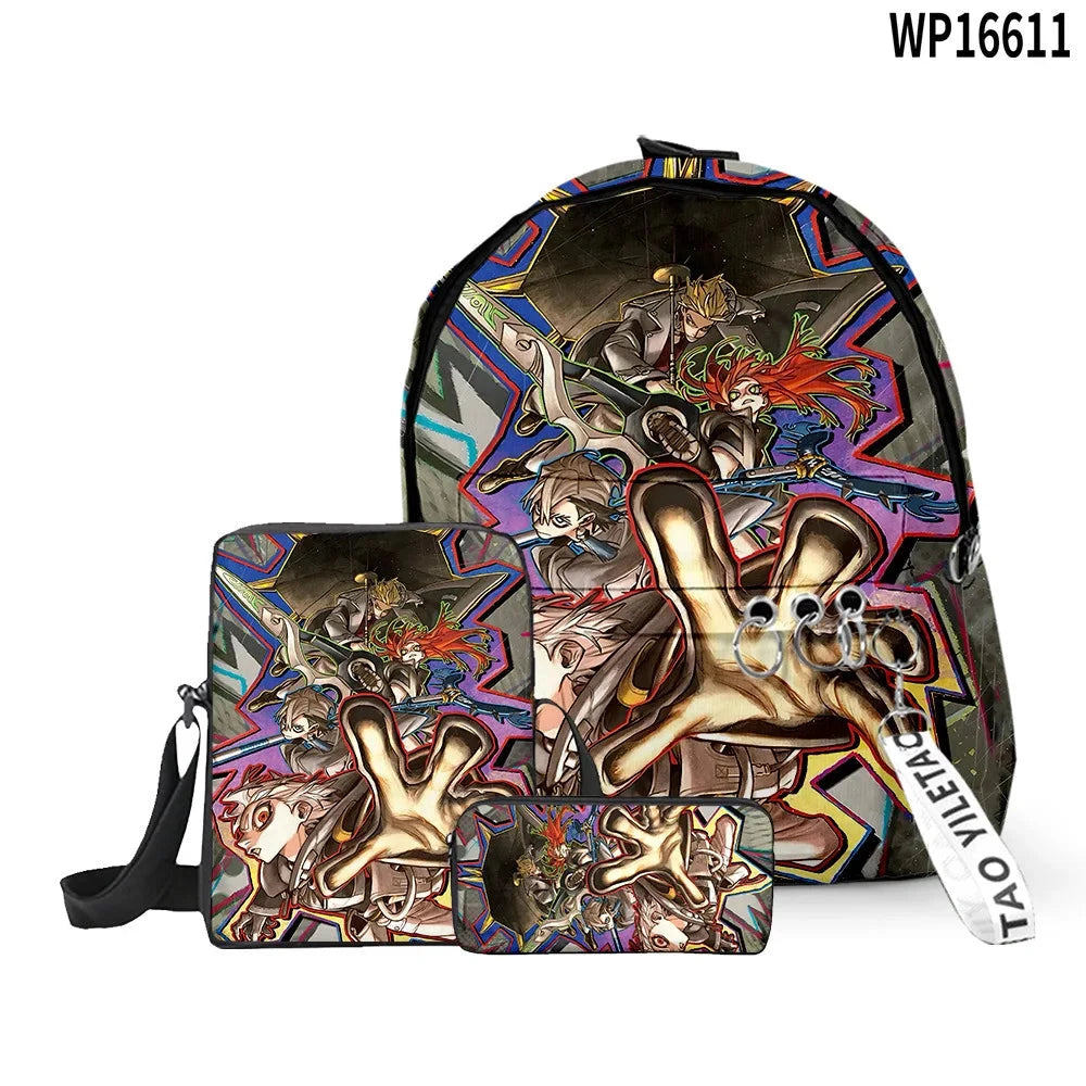 Cartoon Popular Gachiakuta 3D Print 3pcs/Set pupil School GlowCart