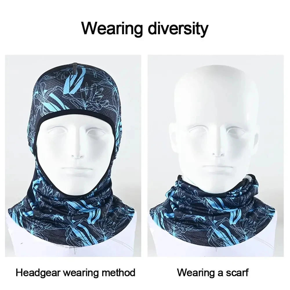 Summer Cool Balaclava Ice Silk Cycling Full Face Cap Sun GlowCart