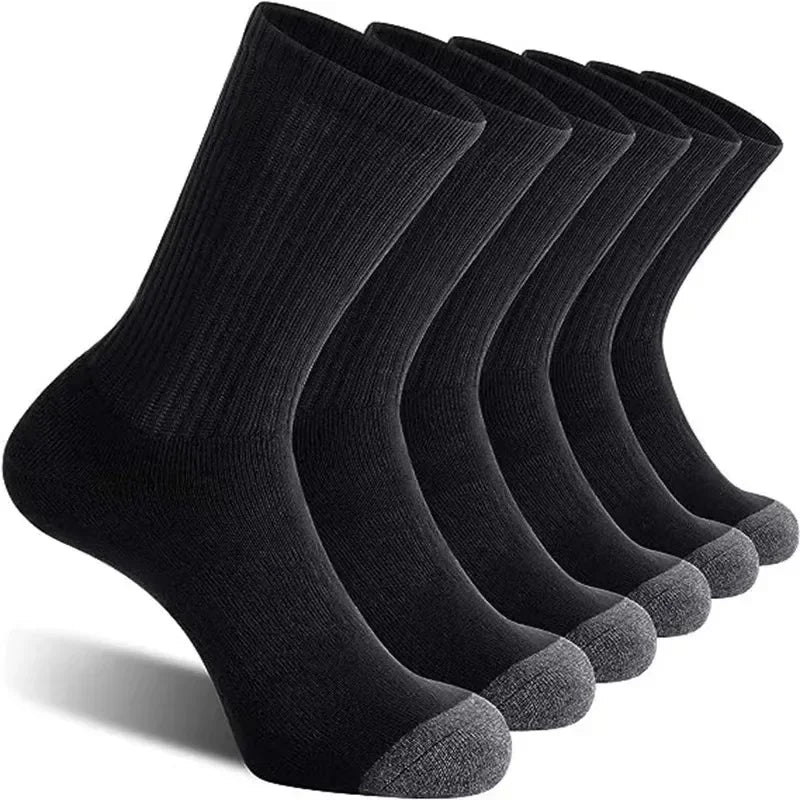 Men's Outdoor Gym Socks High Quality Comfortable Soft Ground-Gripping Football big Size Anti Odor Sweat Absorbing 6/12 Pairs GlowCart