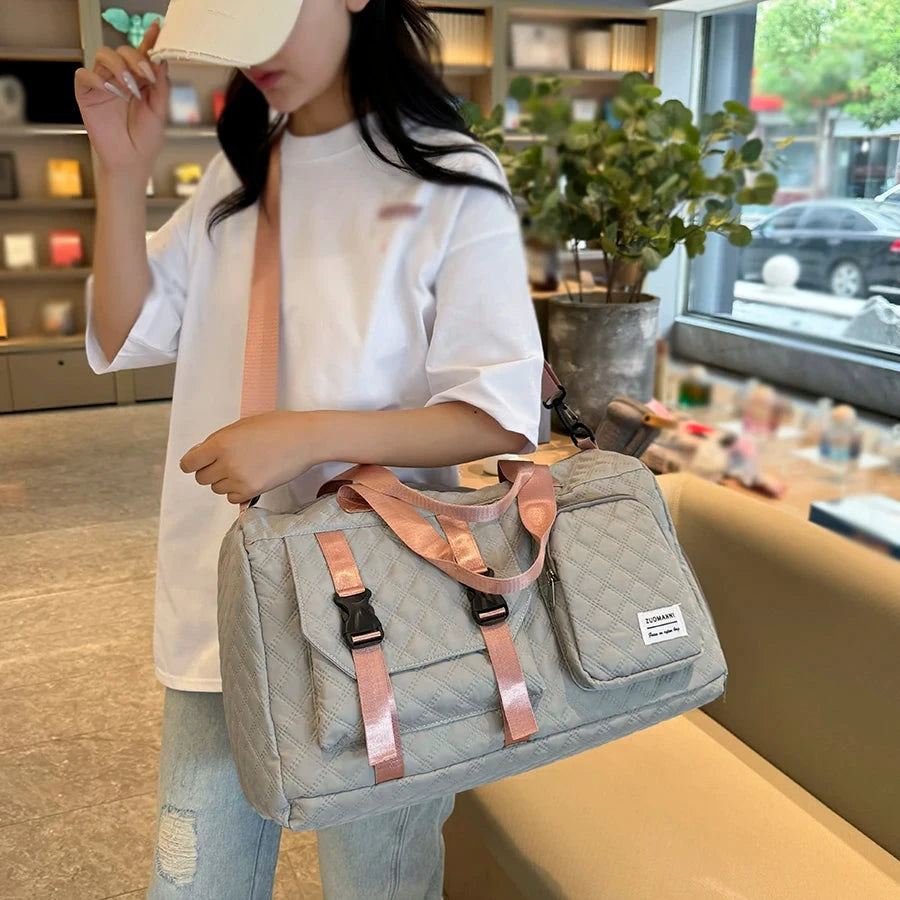 Durable Nylon Travel Duffle Bag, Portable Sports Gym Bag for GlowCart