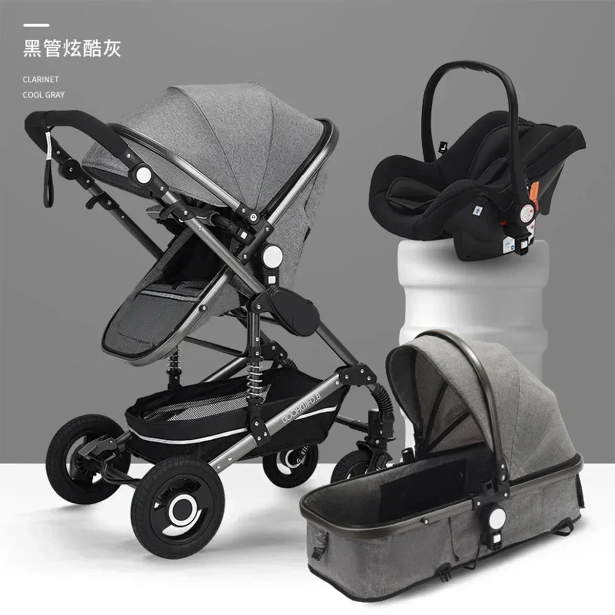 Baby stroller 3 in 1 stroller folding two-sided child four seasons kinderwagen baby carriage  high landscape Newborn Travelling GlowCart