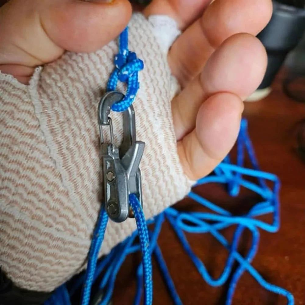 Rope Tension Adjuster Wear Resist Ultralight Tent Guyline GlowCart