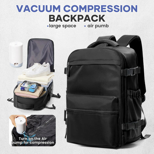 Vacuum Backpack Travel Bag for Men Large Capacity Backpack GlowCart