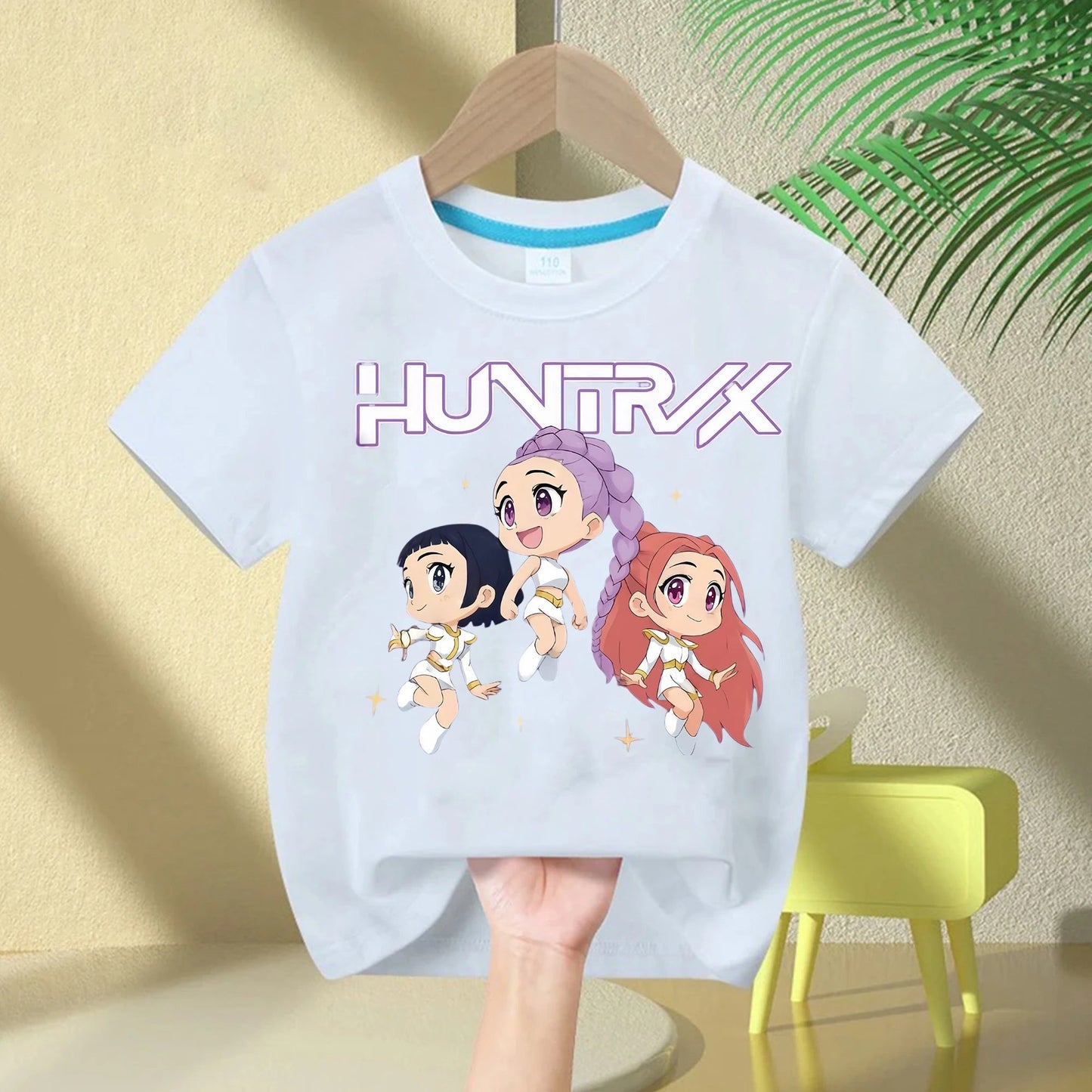 2025 Hot Movie Soft Cotton Baby Girls T Shirt Children's Clothing KPop Demon Hunters Fans Gifts Kids Clothes Fashion Casual Tops GlowCart