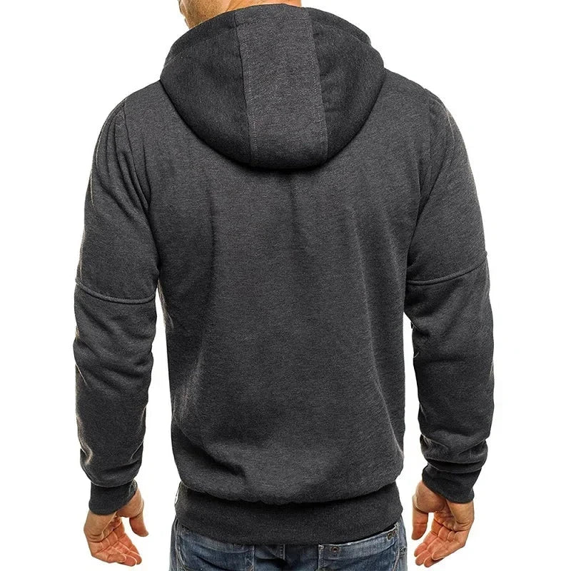 Men's Hoodies Long Sleeve Sweatshirt Zipper Design Hooded GlowCart