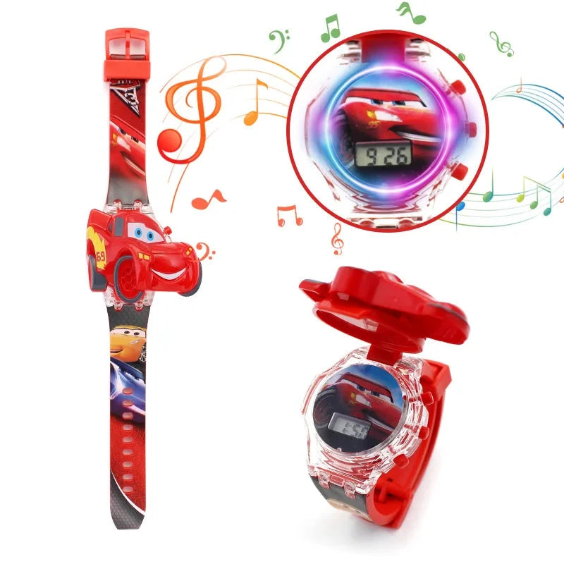 Luminous Cartoon Children's Watches Boys Colorful Flash GlowCart