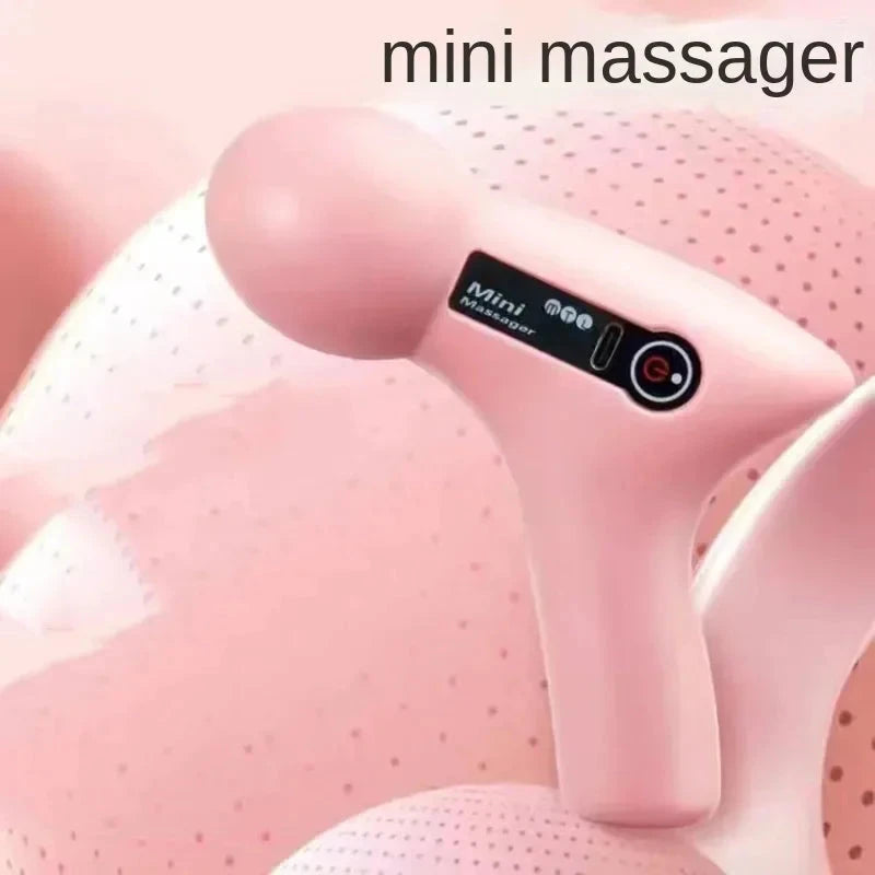 Mini Massage Massage LCD Screen 6 Heads Gun Muscle Massager GlowCart