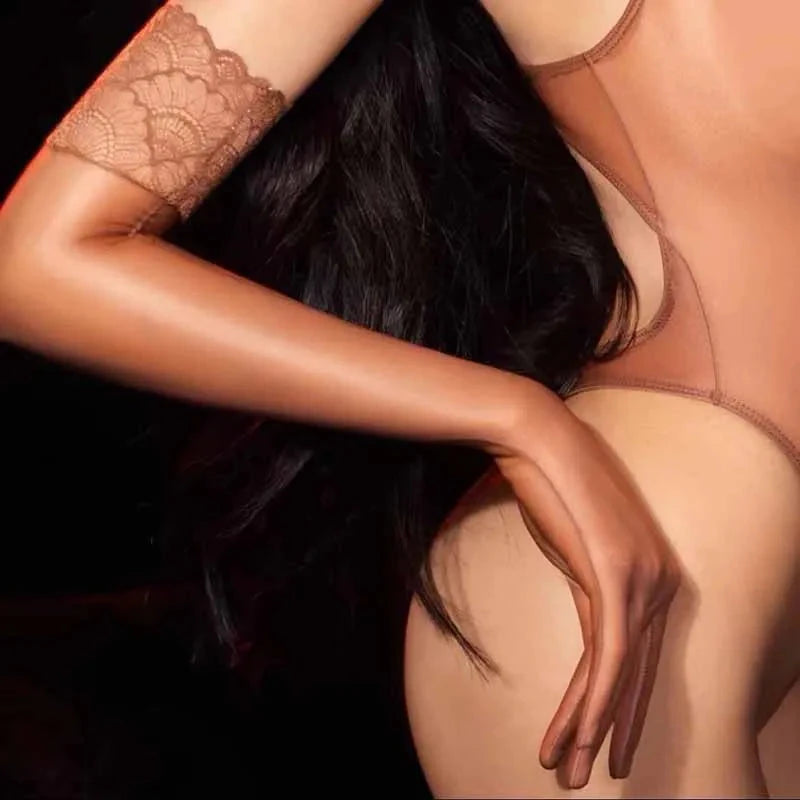 New Oil Shiny Women Ultra-thin Tight Stockings Gloves GlowCart