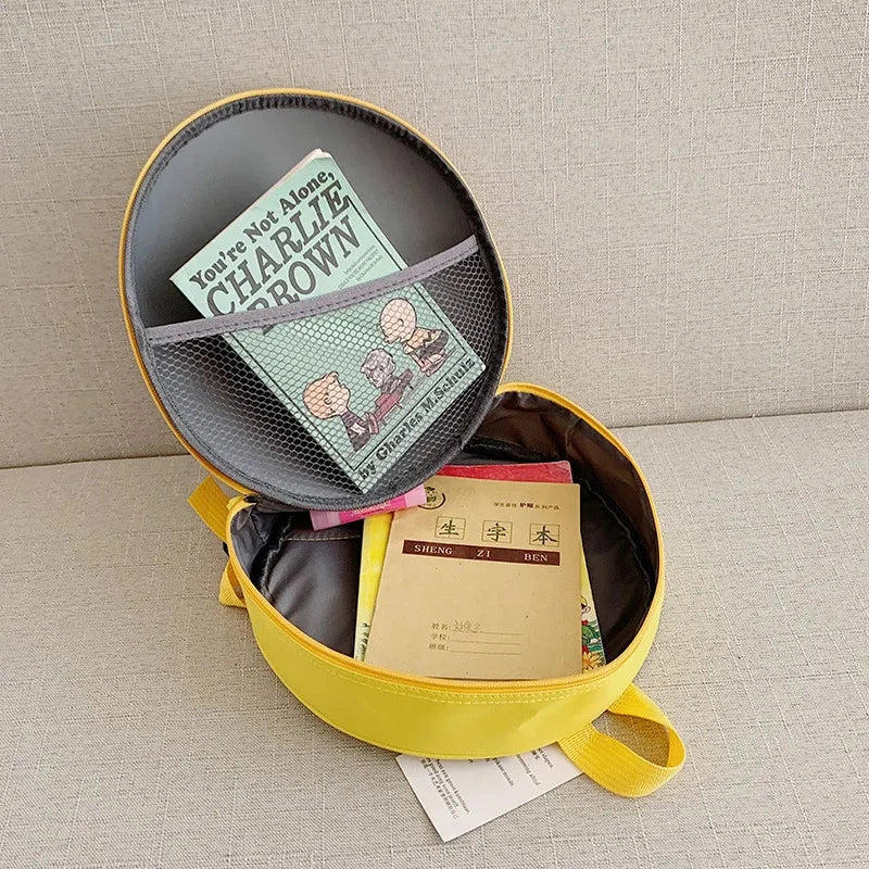 Cartoon Kids Backpack Cute Donut Eggshell Bag Fun Kindergarten Kids Backpack Boys Girls Backpack GlowCart