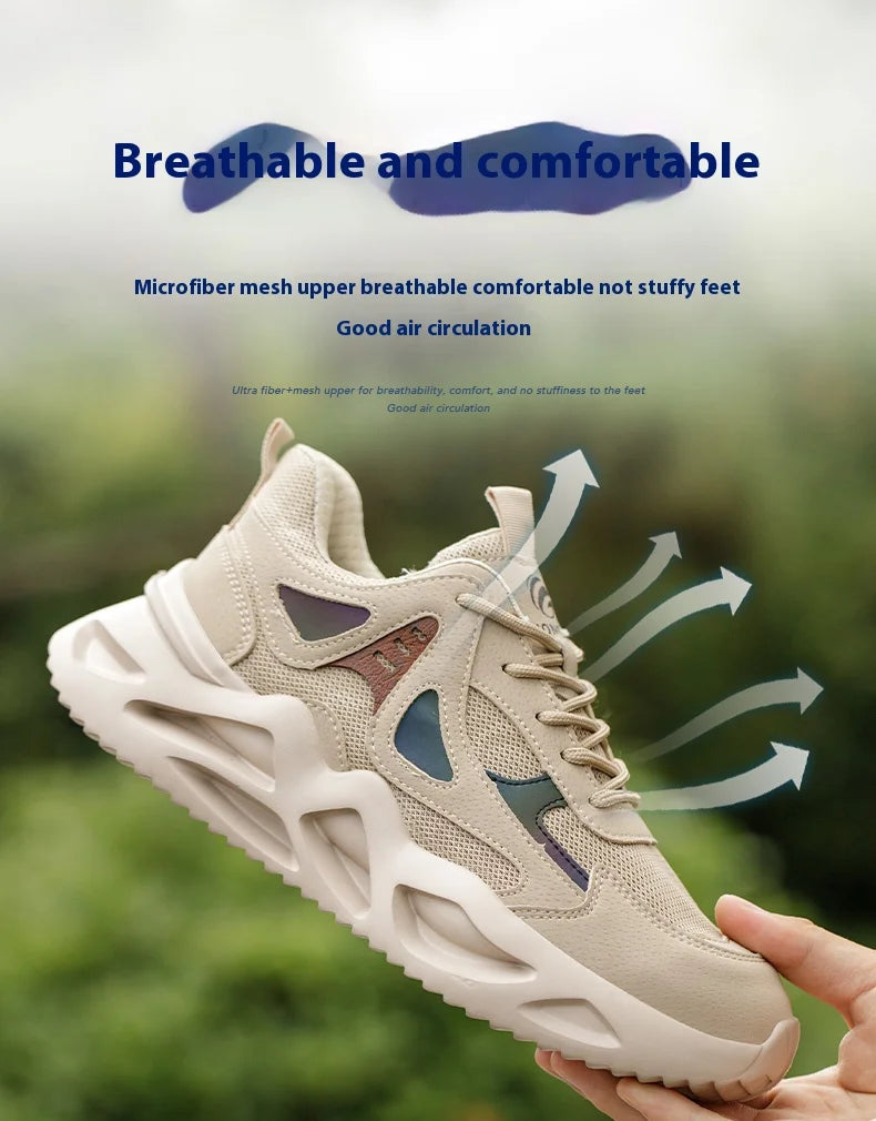 Lightweight Safety Shoes Men Women Work Shoes Steel Toe Cap Working Boots Sneakers Man Women Breathable Shoes Tactical Boots GlowCart