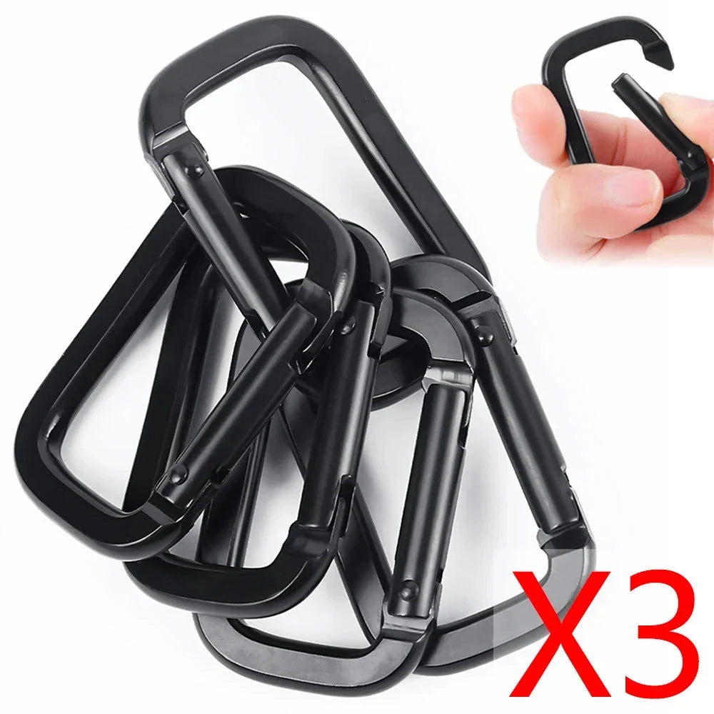 Mini Carabiner Keychain Alluminum Alloy D-ring Buckle Spring GlowCart
