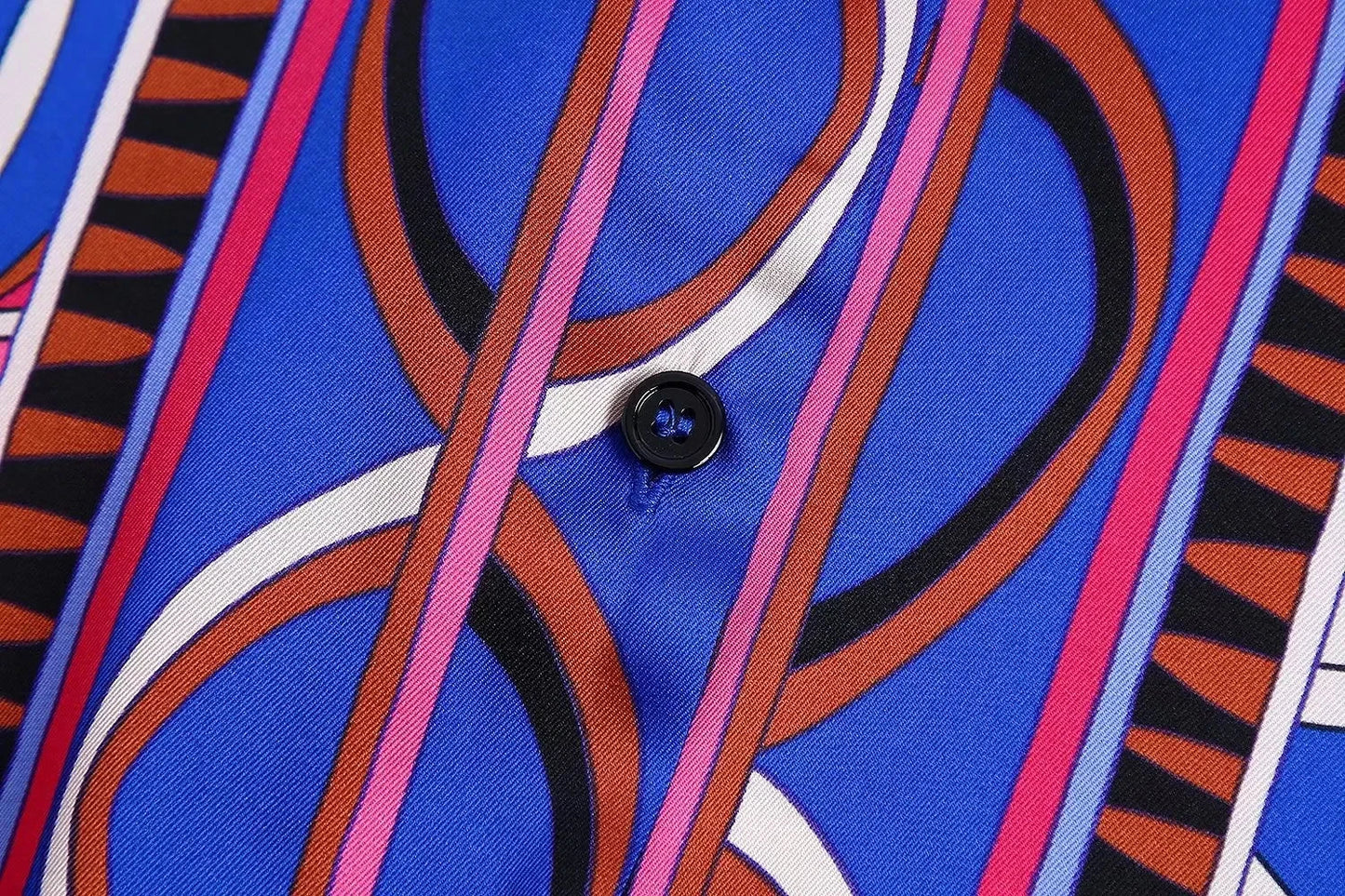 2023 Spring Women's Long Sleeve Geometric Print Vestity GlowCart