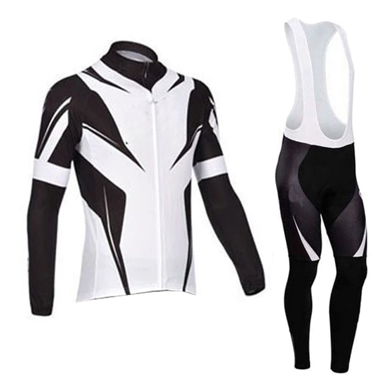 Cycling Team Men's Cycling Jersey Long Sleeve Set MTB Bike Clothing Tenue Velo Homme Bicycle Wear GlowCart