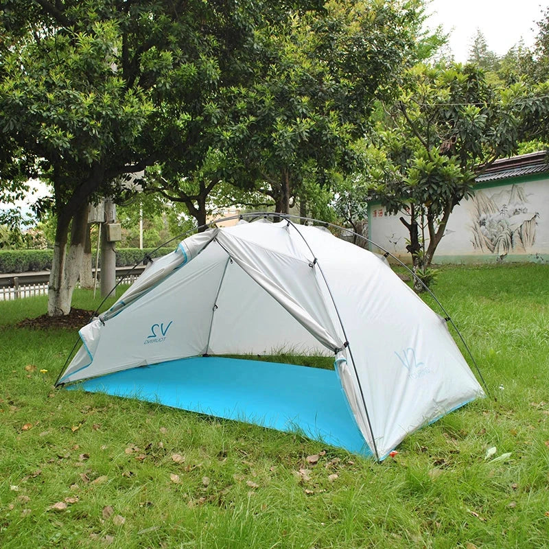 Ultralight Backpacking Tent Double Layer, 20D Nylon Portable GlowCart