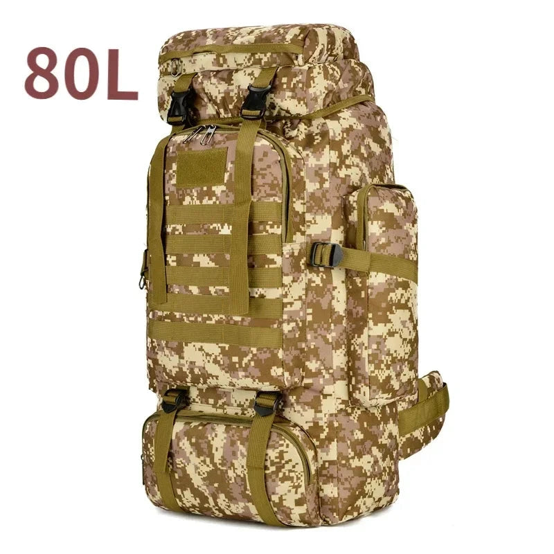 80L/100L  Mountaineering Bag Climb Bag Tactical Backpacks GlowCart