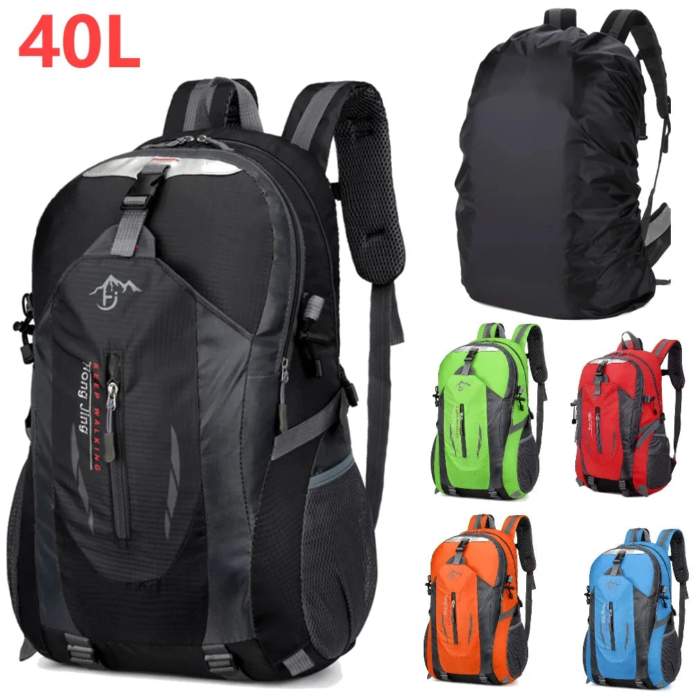 40L 840D Portable Waterpr Backpack Folding Mountaineering GlowCart