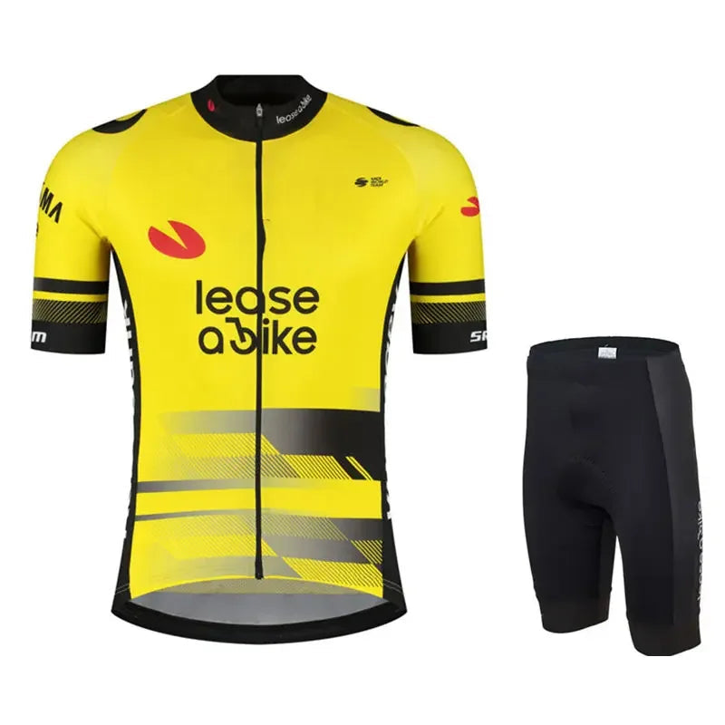 Team 2025 Men's Cycling Clothing Summer Bicycles Jersey Sets Mountain Bike Bib Shorts Triathlon Maillot Shirts Ciclismo GlowCart