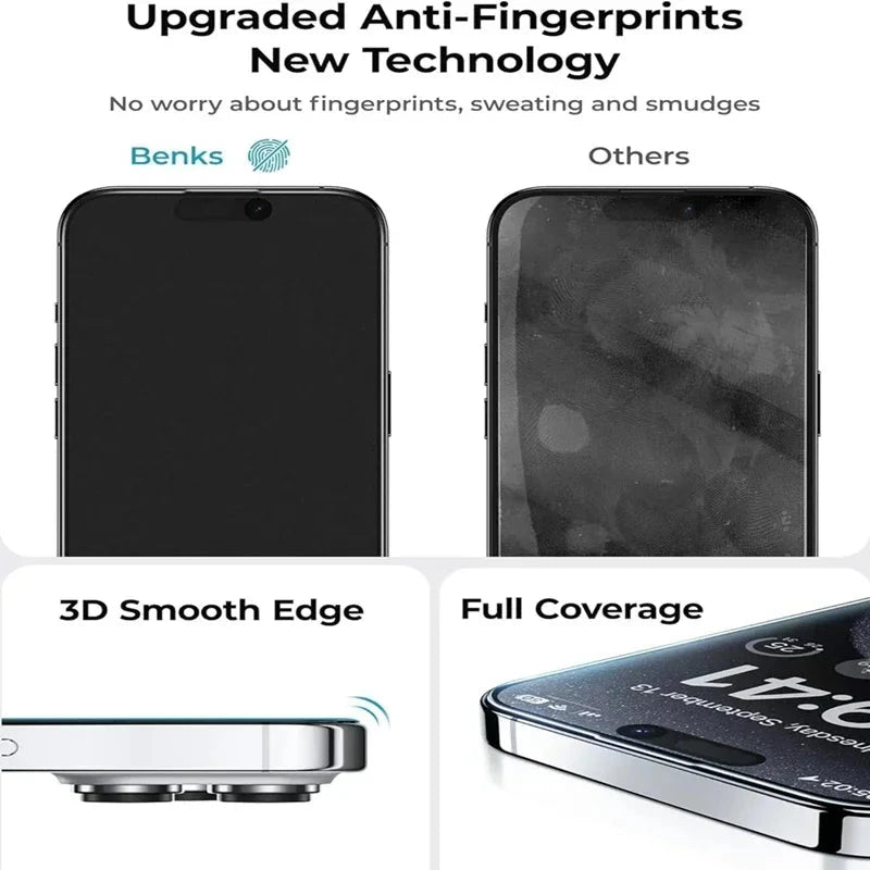 3Pcs Oleophobic Coating Dust Free Installation Screen GlowCart