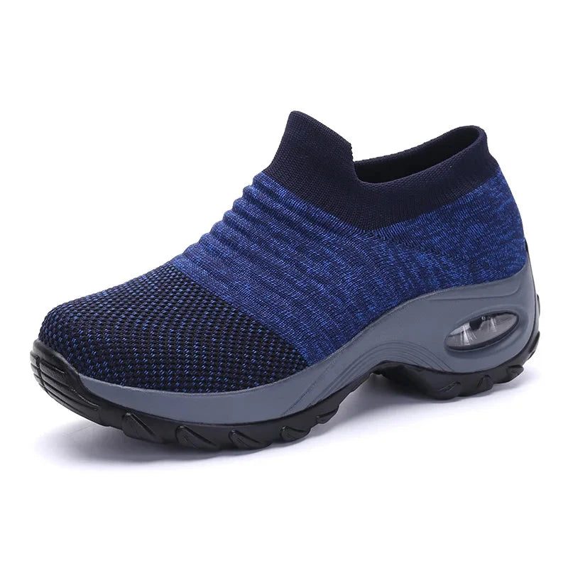 Women Walking Trainers Fashion Fly Weaving Sock Sneakers GlowCart