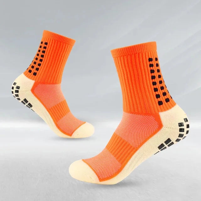 Anti-slip Football Socks Non-slip Soccer Basketball Tennis Outdoor Sport Socks Grip Cycling Riding Men Socks GlowCart