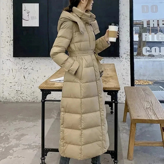 Black duck down Hooded Coats Winter 2025 New Fashion Women's GlowCart