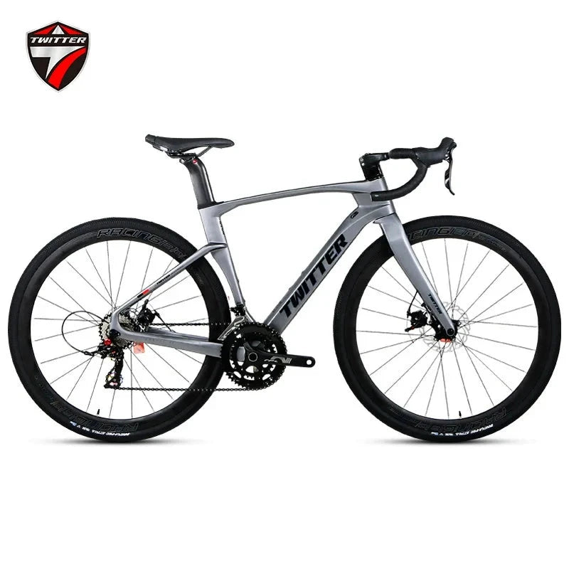 TWITTER 2025 GRAVEL-V3 new 700C off-road gravel carbon fiber road bicycle hydraulic oil disc brake mechanical transmission GlowCart