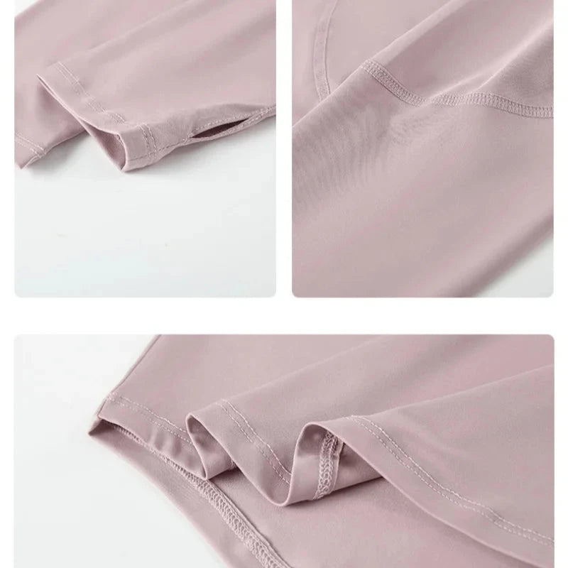 DRUR Women Long Sleeve Yoga Shirt Quick Dry Breathable GlowCart