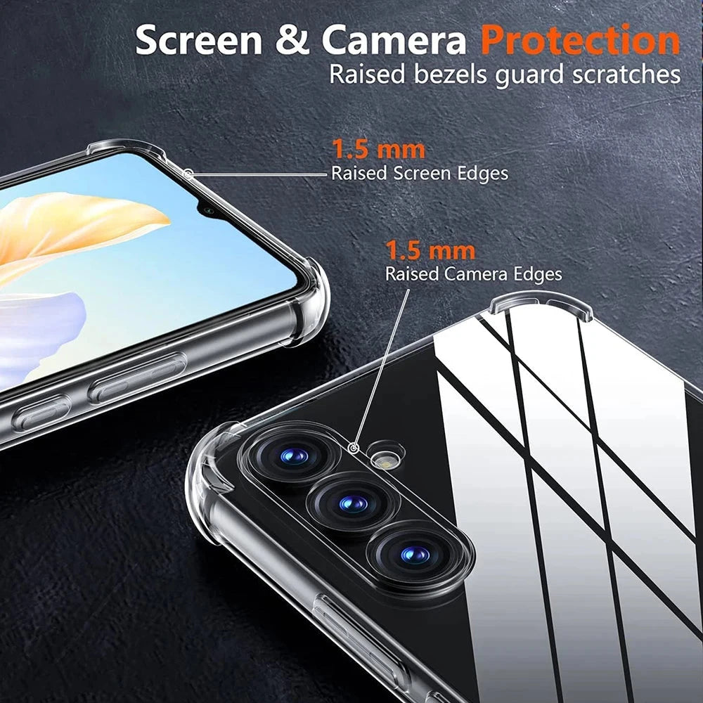 Transparent Silicone Soft Shockproof Case For Samsung Galaxy GlowCart