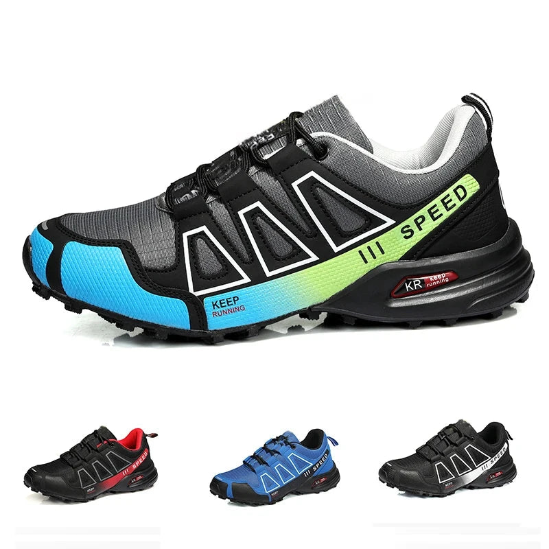 Men‘s Waterproof Hiking Shoes Outdoor Trainers Lace-up GlowCart