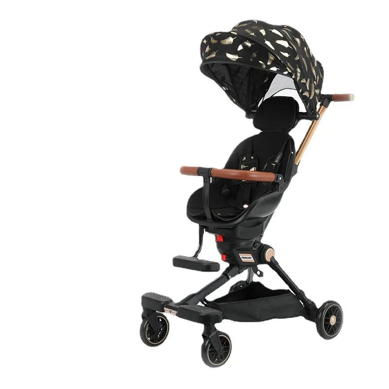 New Lightweight stroller can be carried on the plane baby stroller foldable Can sit and lie down baby trolley car four wheels GlowCart