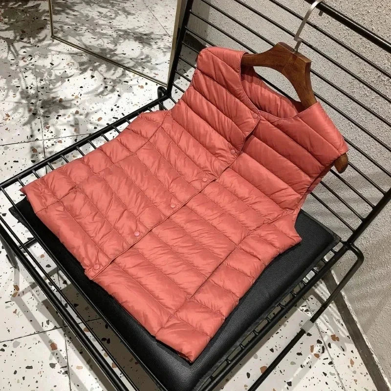 Women Spring Sleeveless Liner Duck Down Jacket 2023 New GlowCart