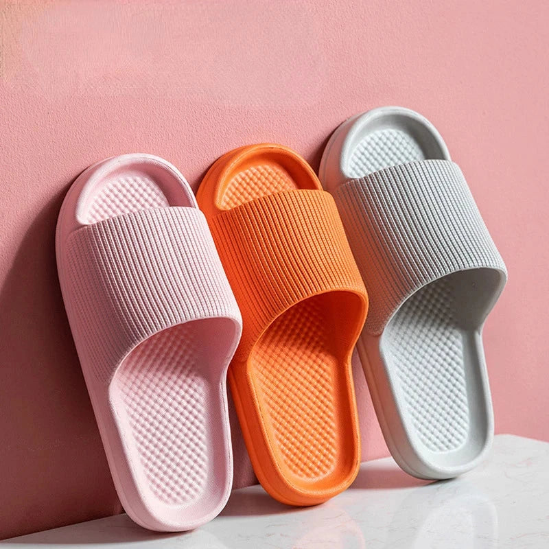Thick Platform Bathroom Home Slippers Women Fashion Soft GlowCart