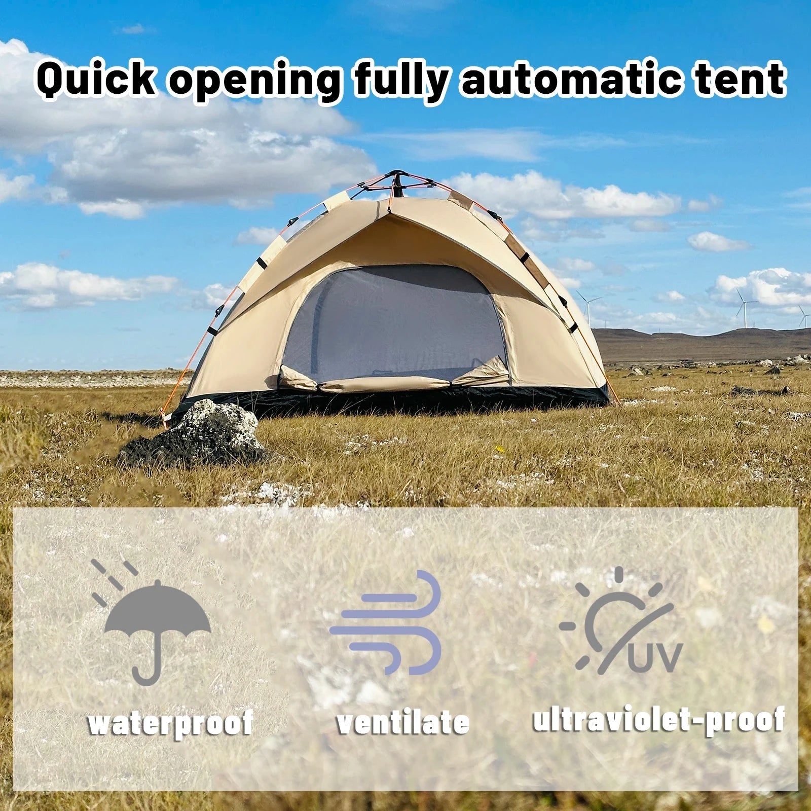 Outdoor Automatic Quick-opening Tent Automatic Rainproof GlowCart