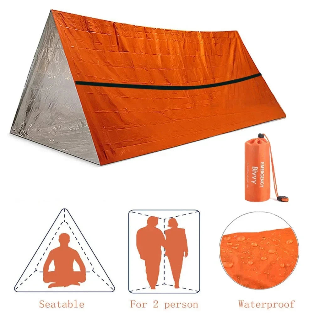 Waterproof 2 Person PE Family Tent, Lightweight Outdoor GlowCart