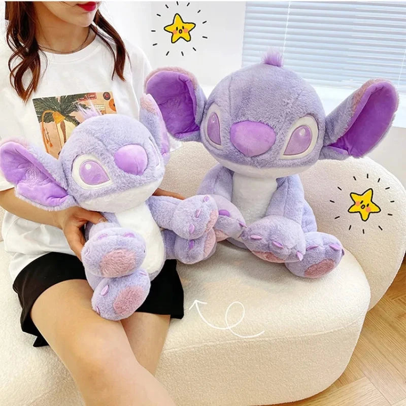 Disney Cartoon Purple Stitch Doll Star Baby Kawaii Plush Toy GlowCart