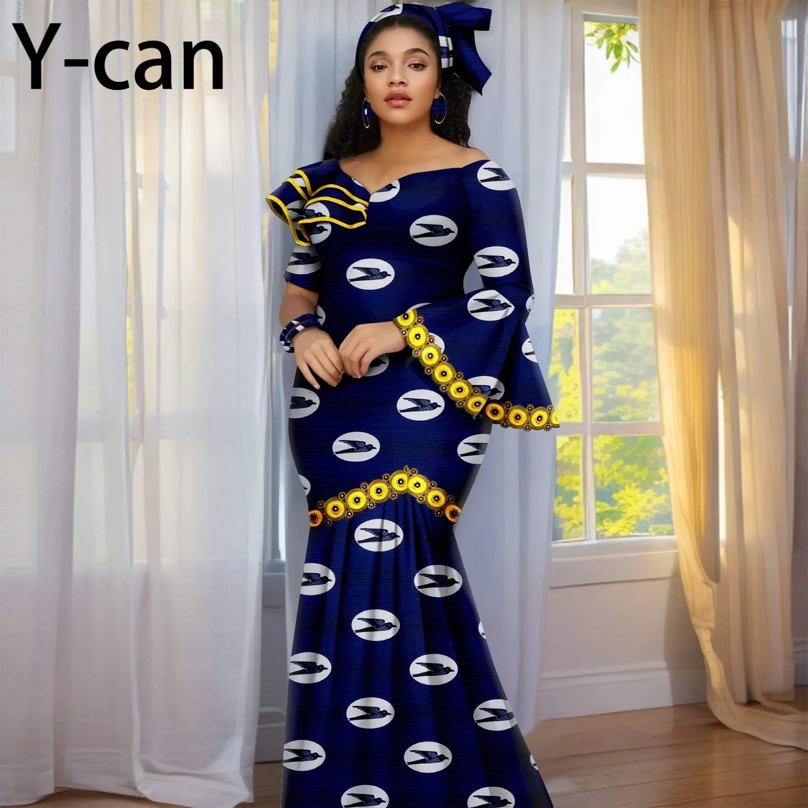 New Fashion African Birthday Dresses for Women Luxury Ankara GlowCart
